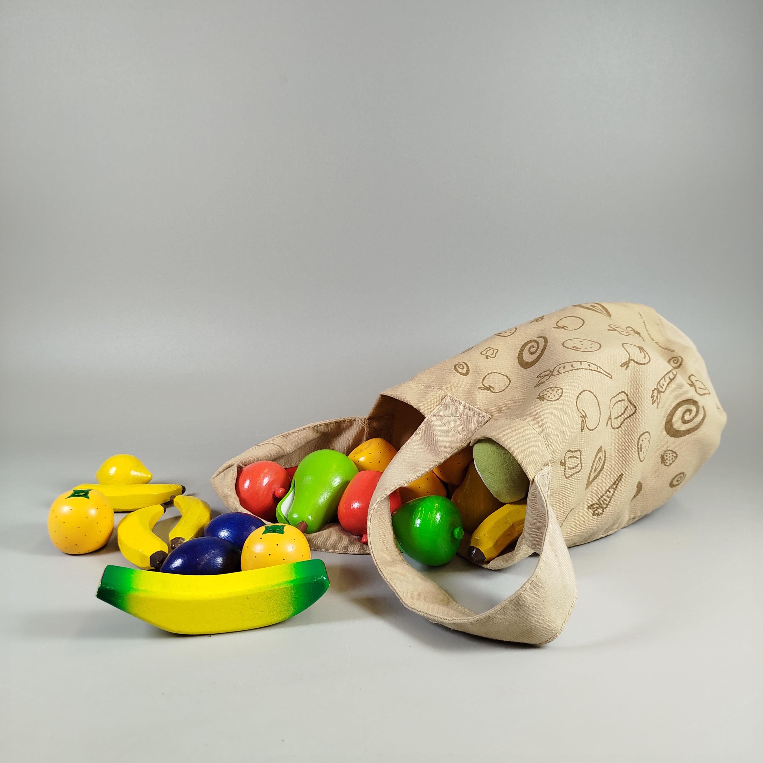 Obst und Gemüse Spieleset – inkl. Stofftasche